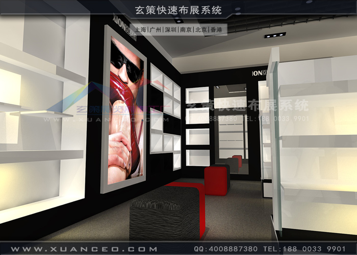 专卖店装修内部节构图 专卖店装修内部节构图