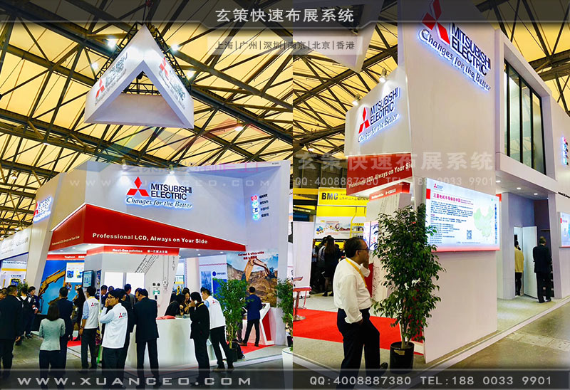 三菱电机展台吊顶及二层楼结构 三菱电机展台吊顶及二层楼结构